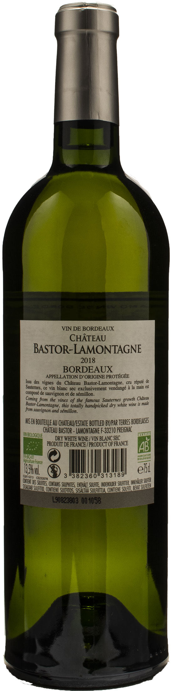 Chateau Bastor Lamontagne Sauvignon Bordeaux Sec 2018 - immagine 2